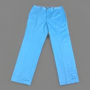 Brooks Brothers Advantage Chino Clark Pants Mens 36x30 Light Blue Cotton